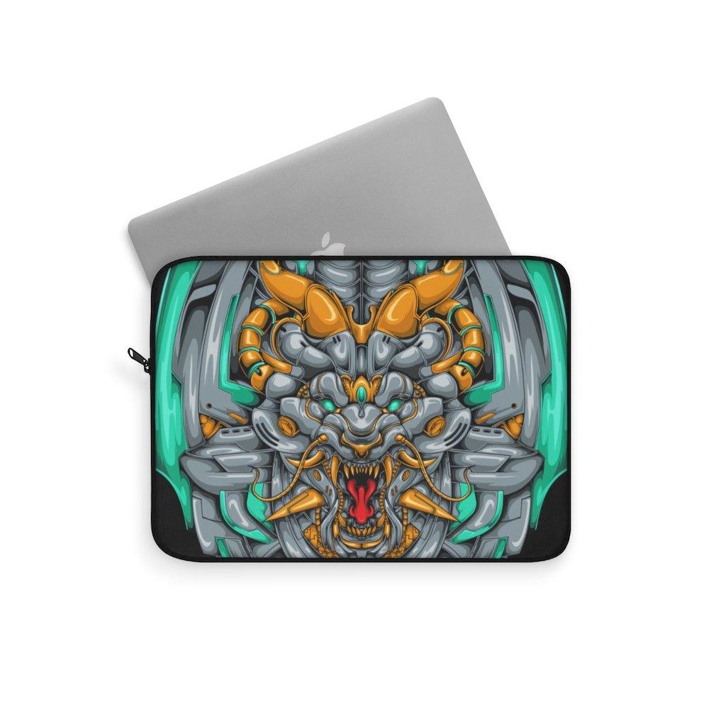 Mecha Dragon Emerald Laptop Sleeve - PlayWhatever