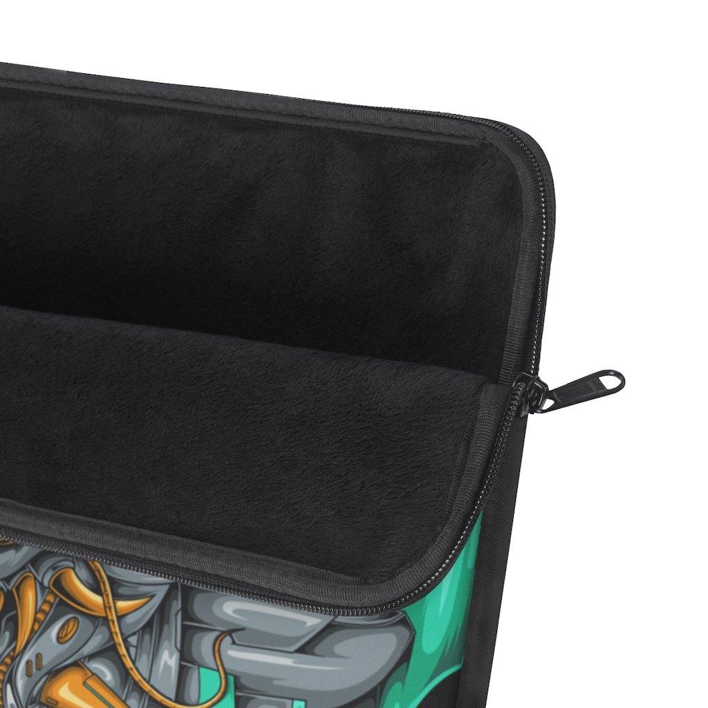 Mecha Dragon Emerald Laptop Sleeve - PlayWhatever