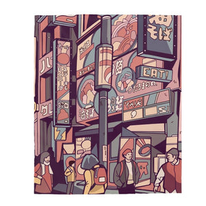 The Streets of Anime Blanket - PlayWhatever