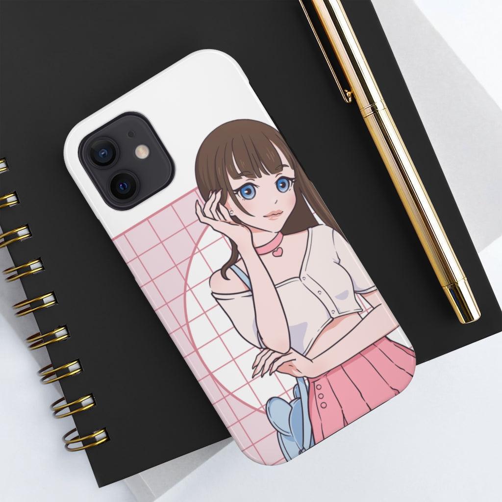 Fashion Model Anime Girl Tough Phone Case - PlayWhatever