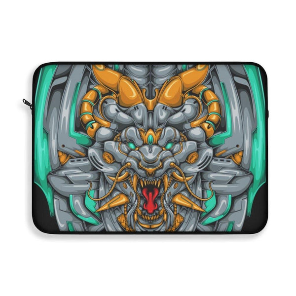 Mecha Dragon Emerald Laptop Sleeve - PlayWhatever