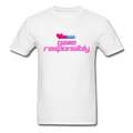 Game Responsibly Unisex Comfy Classic T-Shirt - white