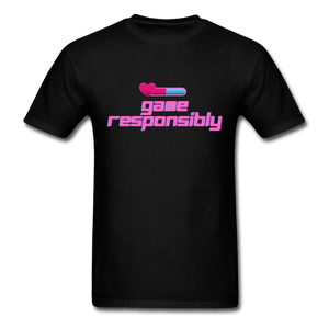 Game Responsibly Unisex Comfy Classic T-Shirt - black