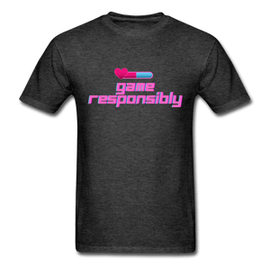 Game Responsibly Unisex Comfy Classic T-Shirt - heather black