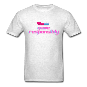 Game Responsibly Unisex Comfy Classic T-Shirt - light heather gray