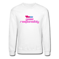 Game Responsibly Unisex Crewneck Sweatshirt - white
