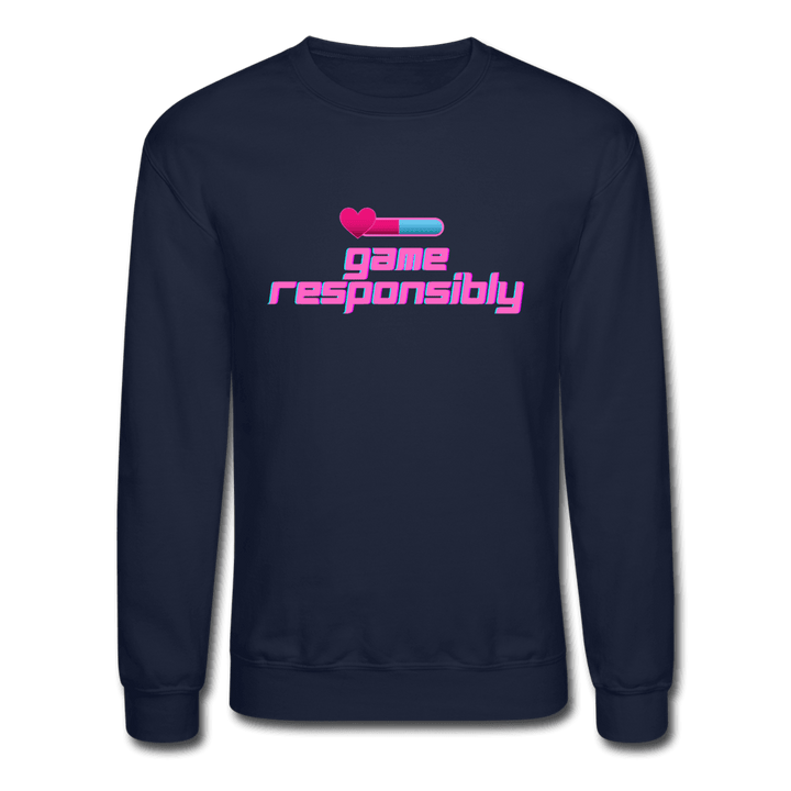 Game Responsibly Unisex Crewneck Sweatshirt - navy