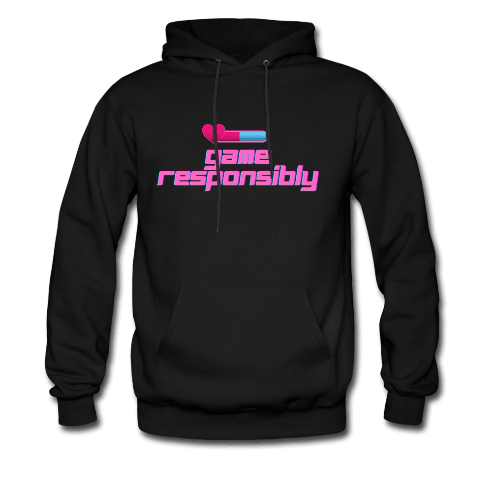 Game Responsibly Unisex Comfy Hoodie - black