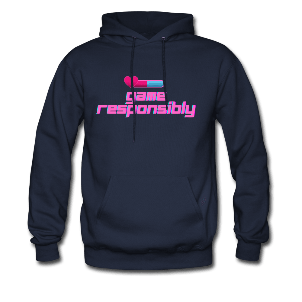 Game Responsibly Unisex Comfy Hoodie - navy
