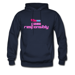 Game Responsibly Unisex Comfy Hoodie - navy