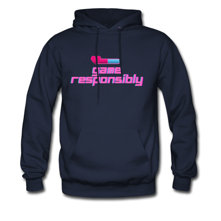 Game Responsibly Unisex Comfy Hoodie - navy