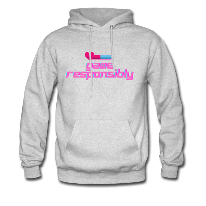 Game Responsibly Unisex Comfy Hoodie - ash 