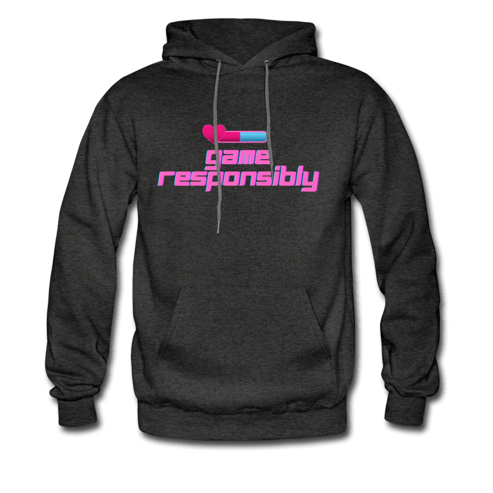 Game Responsibly Unisex Comfy Hoodie - charcoal gray