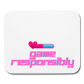 Game Responsibly Gaming Mousepad - white