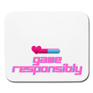 Game Responsibly Gaming Mousepad - white