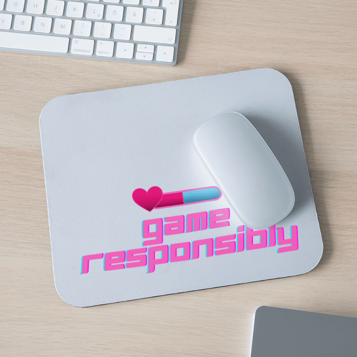 Game Responsibly Gaming Mousepad - white
