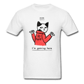 Dude I'm Gaming Here Cool Cute Unisex T-Shirt - white