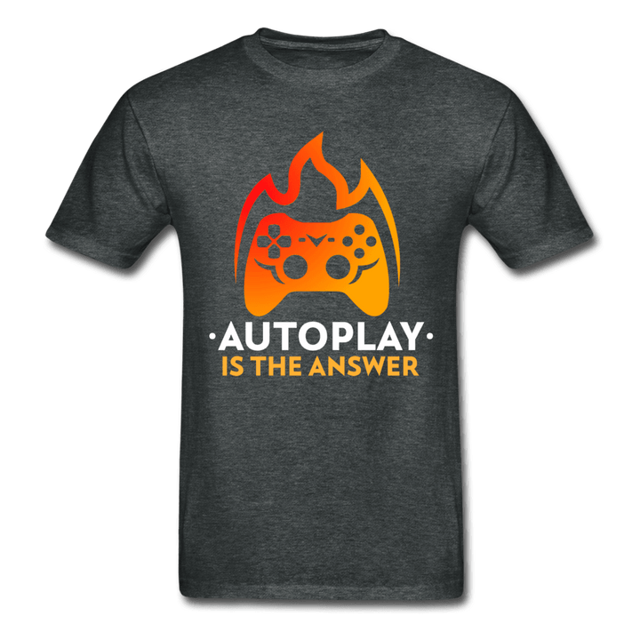 Auto Play is the Answer Gaming Ultra Cotton T-Shirt - deep heather