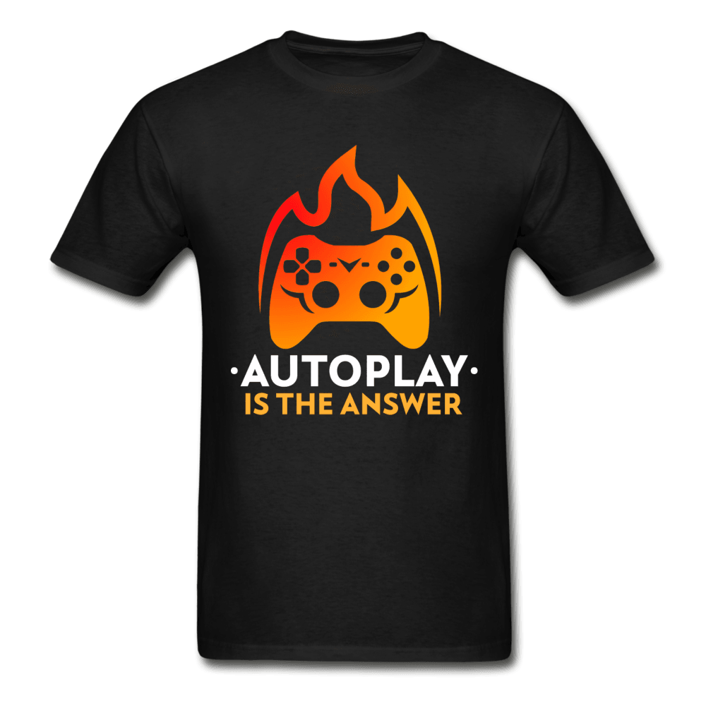 Auto Play is the Answer Gaming Ultra Cotton T-Shirt - black