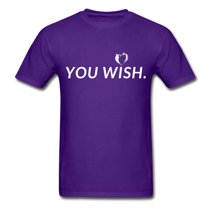 You Wish Devil Heart Ultra Cotton T-Shirt - purple