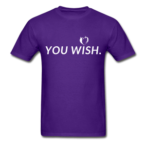You Wish Devil Heart Ultra Cotton T-Shirt - purple