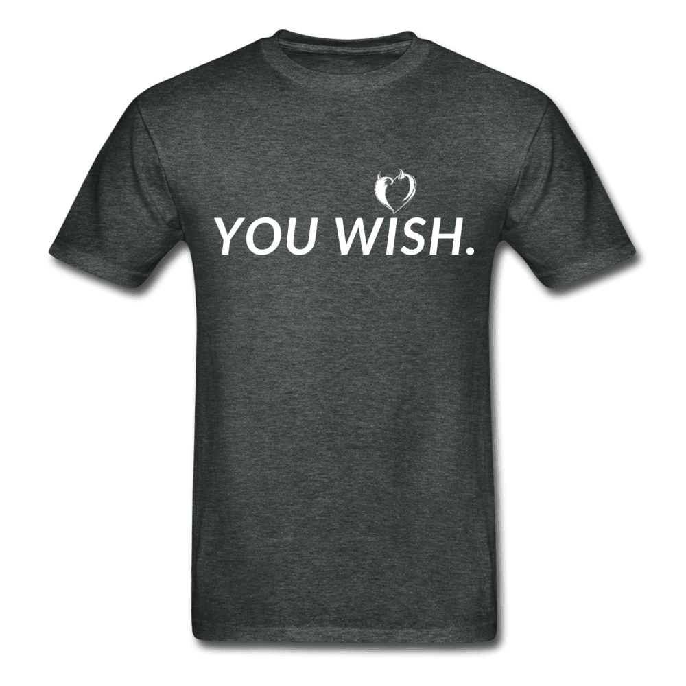You Wish Devil Heart Ultra Cotton T-Shirt - deep heather