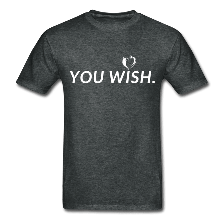 You Wish Devil Heart Ultra Cotton T-Shirt - deep heather