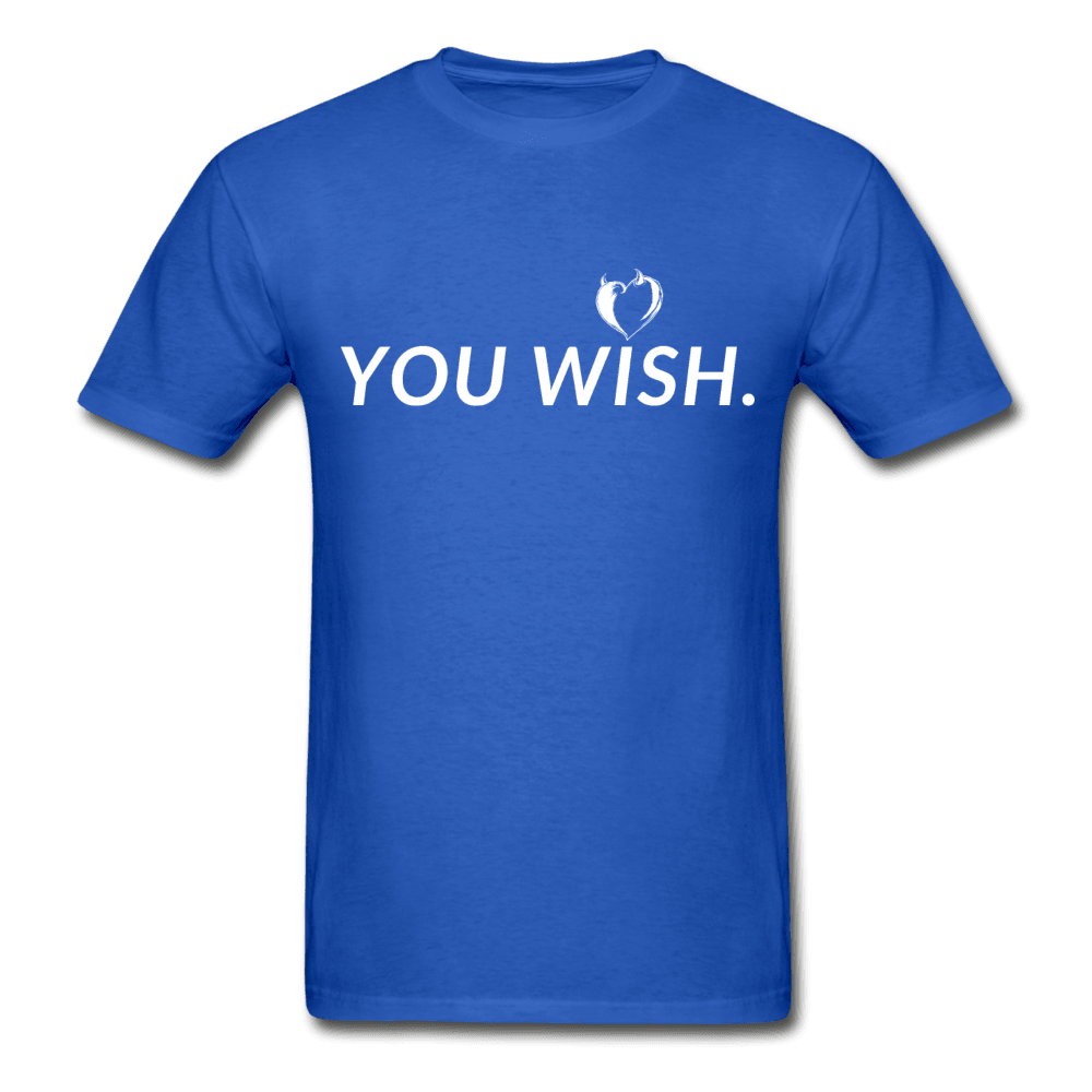 You Wish Devil Heart Ultra Cotton T-Shirt - royal blue