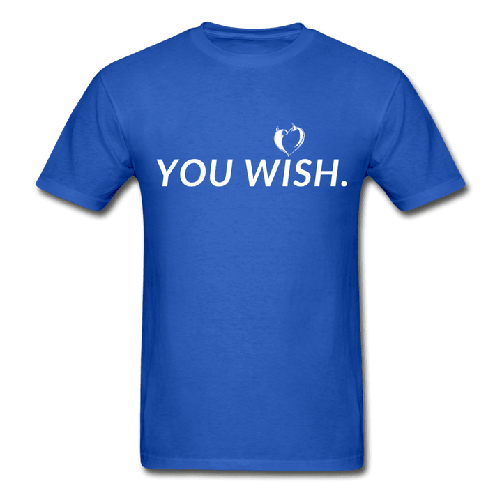 You Wish Devil Heart Ultra Cotton T-Shirt - royal blue