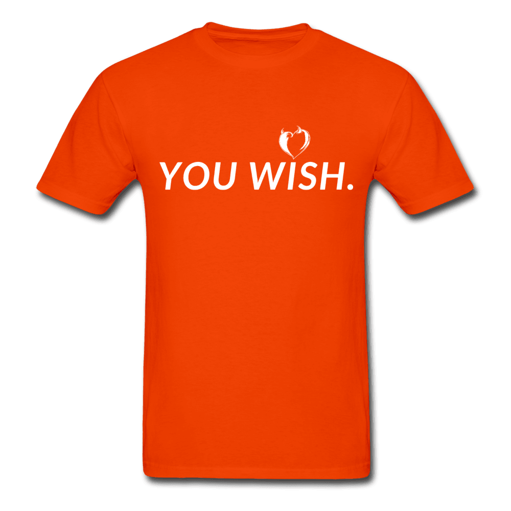 You Wish Devil Heart Ultra Cotton T-Shirt - orange