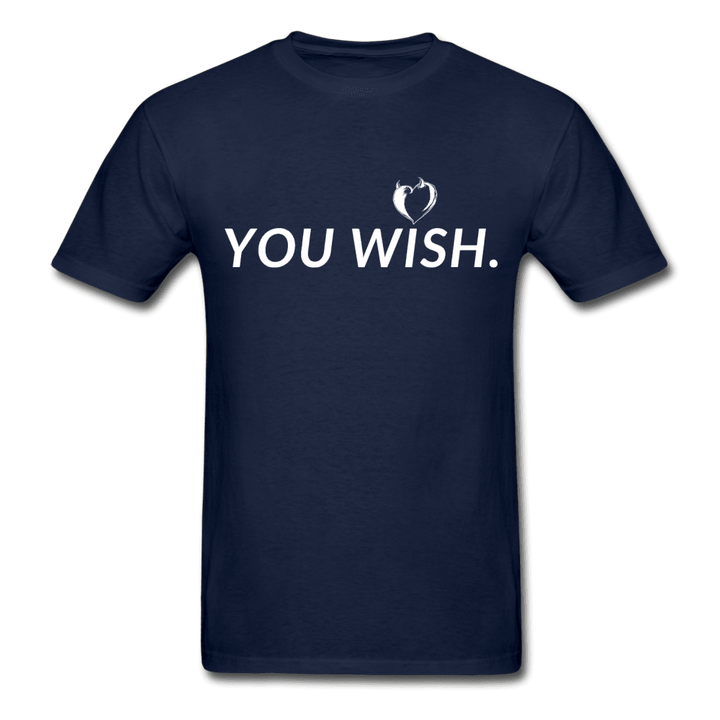 You Wish Devil Heart Ultra Cotton T-Shirt - navy