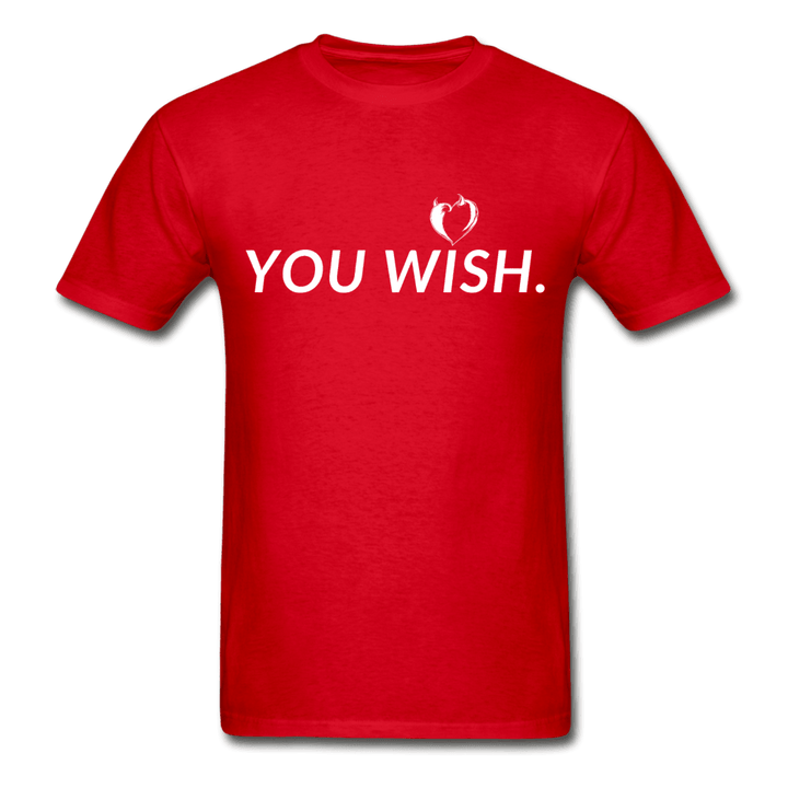 You Wish Devil Heart Ultra Cotton T-Shirt - red