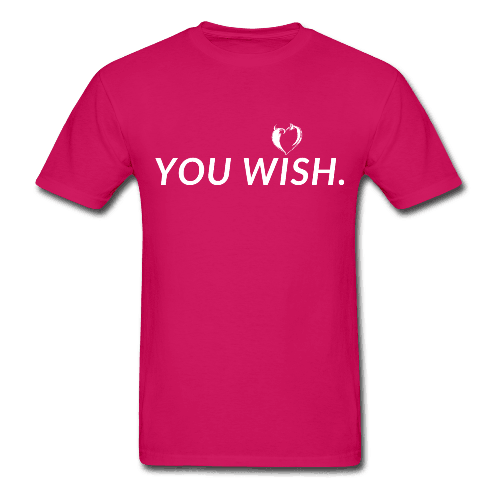 You Wish Devil Heart Ultra Cotton T-Shirt - fuchsia