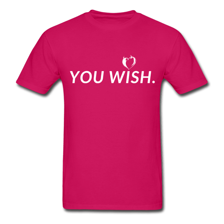 You Wish Devil Heart Ultra Cotton T-Shirt - fuchsia