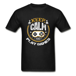 Keep Calm and Play Games Ultra Cotton T-Shirt - black