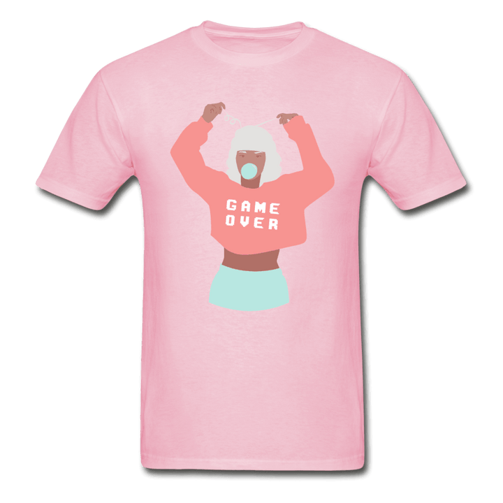 Game Over Bubble Gum Girl Ultra Cotton Unisex T-Shirt - light pink