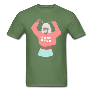 Game Over Bubble Gum Girl Ultra Cotton Unisex T-Shirt - military green