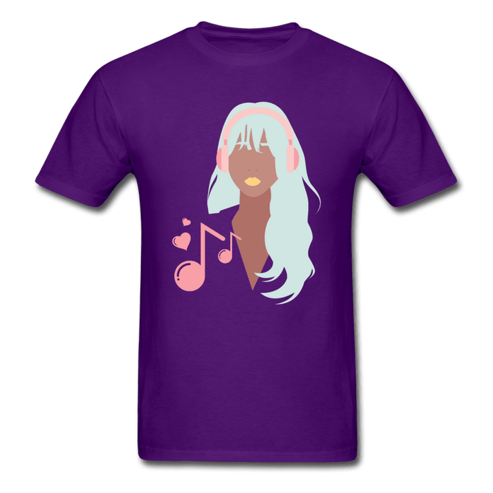 Music Is My Love Unisex T-Shirt - purple