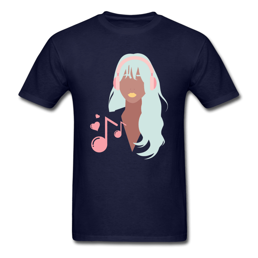 Music Is My Love Unisex T-Shirt - navy