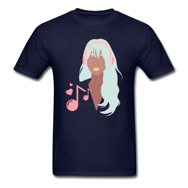 Music Is My Love Unisex T-Shirt - navy