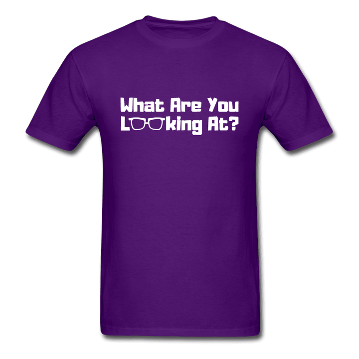What Are You Looking At? Unisex T-Shirt - purple
