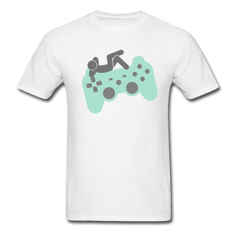 Chillaxing on a Controller Unisex T-Shirt - white