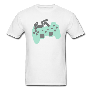 Chillaxing on a Controller Unisex T-Shirt - white