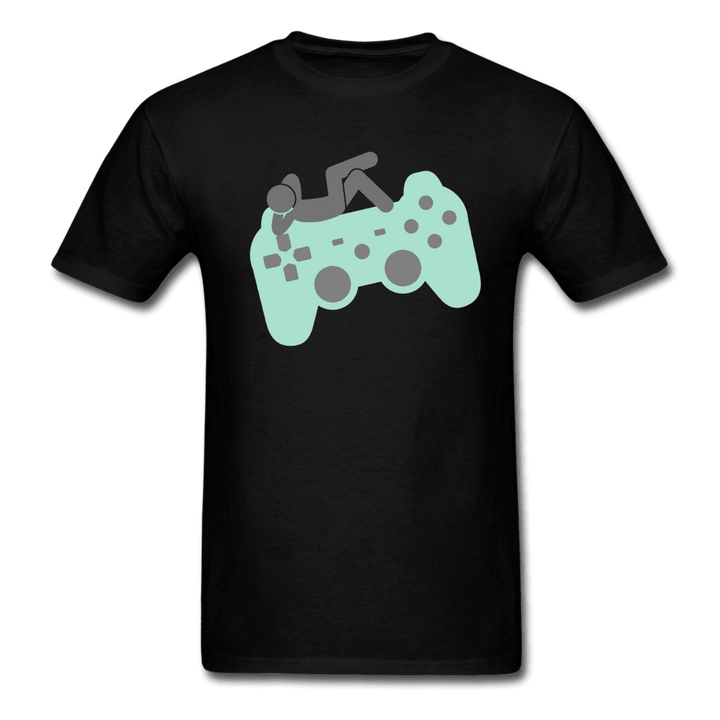 Chillaxing on a Controller Unisex T-Shirt - black