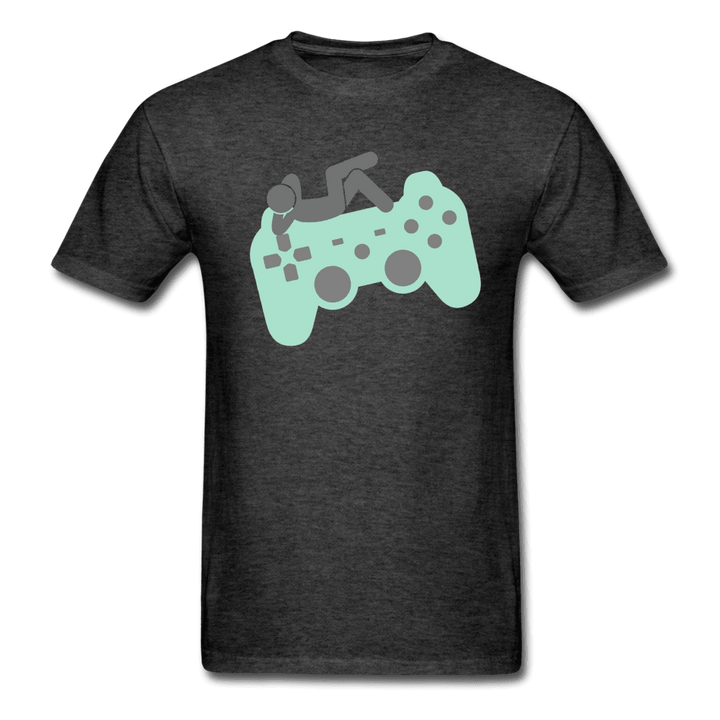 Chillaxing on a Controller Unisex T-Shirt - heather black