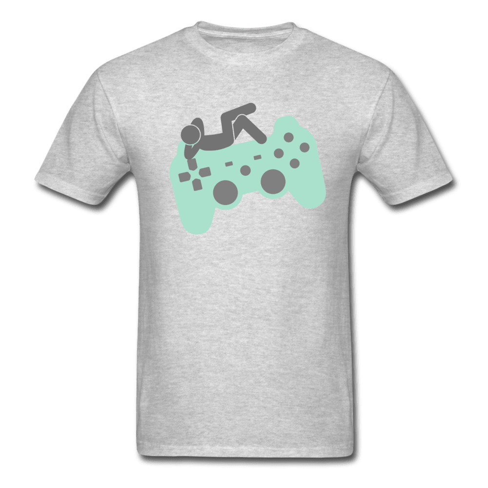 Chillaxing on a Controller Unisex T-Shirt - heather gray