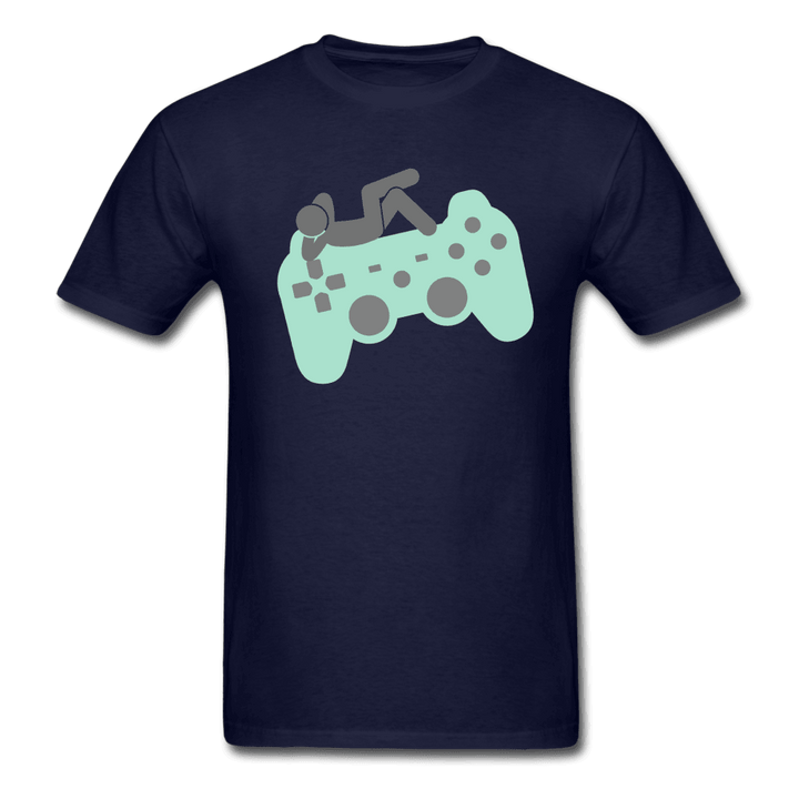 Chillaxing on a Controller Unisex T-Shirt - navy