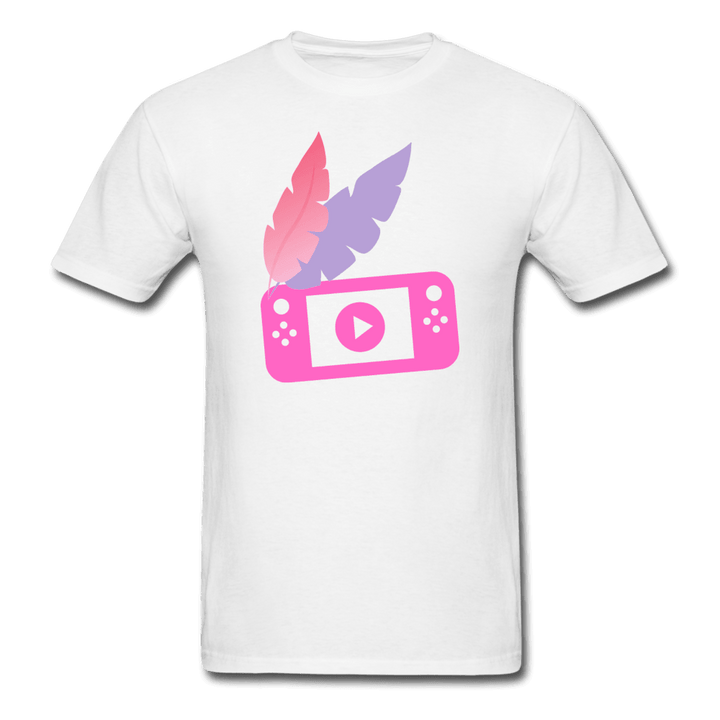 Boho Gaming Feathered Wings Unisex T-Shirt - white