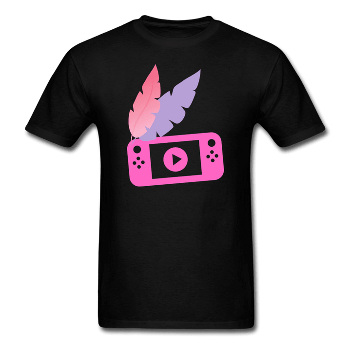 Boho Gaming Feathered Wings Unisex T-Shirt - black