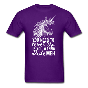 Unicorn Need To Level Up Unisex T-Shirt - purple